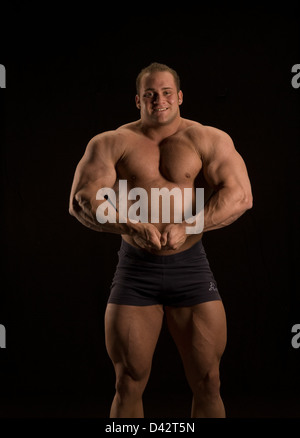 Freiburg im Breisgau, bodybuilder Stockfoto