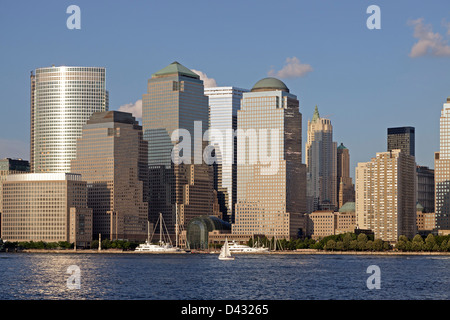 North Cove Marina, Lower Manhattan, New York City, USA Stockfoto