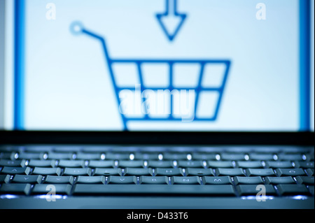 Hamburg, Deutschland, Online-Shopping Stockfoto
