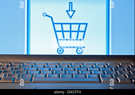 Hamburg, Deutschland, Online-Shopping Stockfoto