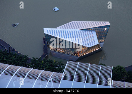 Singapur, Marina Bay, Louis Vuitton Store Stockfoto