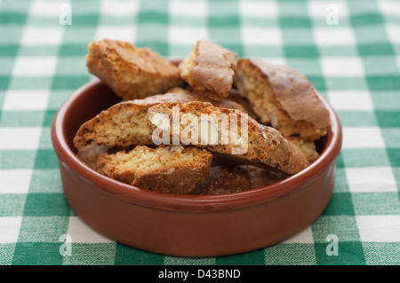 Nahaufnahme des italienischen original Cantucci Stockfoto