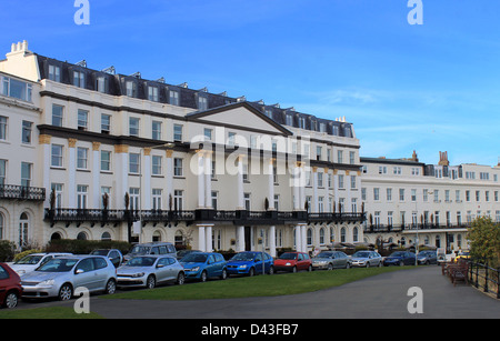 Grand Hotel Esplanade in Scarborough, England ausgehend. Stockfoto