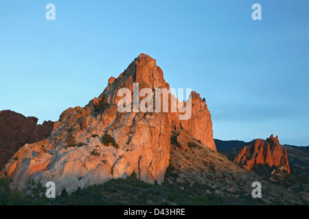 Grauer Stein (Cathedral Rock), Garten der Götter Park, Colorado Springs, Colorado USA Stockfoto