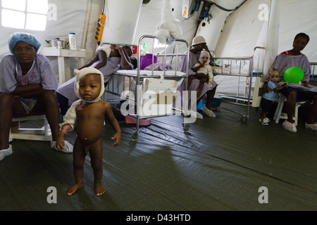 Einheit in Drouillard Krankenhaus MSF Port-au-Prince Haiti zu verbrennen Stockfoto