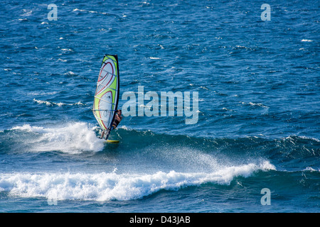 Windsurfer am Pea'hi, Maui, Hawaii Stockfoto