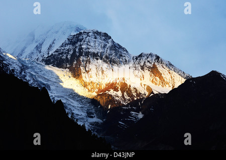 Gangapurna Gletscher, Annapurna Conservation Area, Gandaki, Pashchimanchal, Nepal Stockfoto