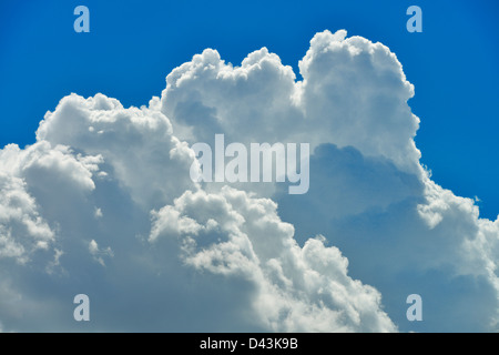 Cumulus-Wolken, Hessen, Deutschland Stockfoto