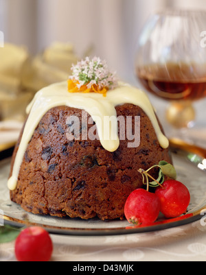 Christmas Pudding Stockfoto