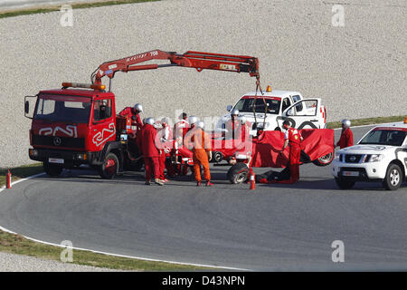 Motorsport: FIA Formel 1 Weltmeisterschaft 2013, Tests in Barcelona, Felipe Massa (BRA, Scuderia Ferrari) Stockfoto