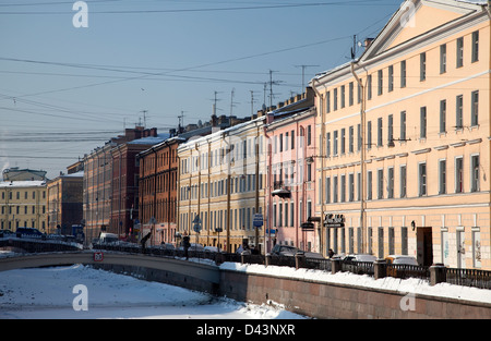 Typische Straßenszene, Sankt Petersburg, Russland Stockfoto