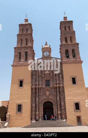 Parroquia de Nuestra Señora de Los Dolores in Dolores Hidalgo, Wiege der nationalen Unabhängigkeit. Stockfoto