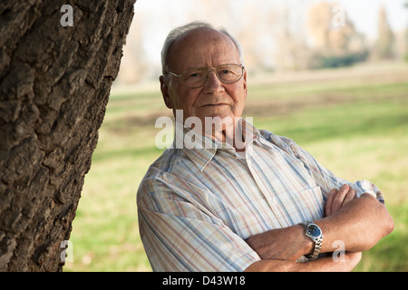 Porträt des Mannes, Lampertheim, Hessen, Deutschland Stockfoto