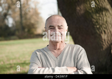 Porträt des Mannes, Lampertheim, Hessen, Deutschland Stockfoto