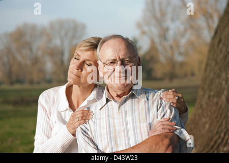 Porträt von Mann und Frau, Lampertheim, Hessen, Deutschland Stockfoto