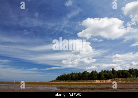 Holkham Bay in North Norfolk Stockfoto