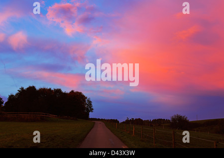 Landstraße, Schwarzwald-Baar, Schwarzwald, Baden-Württemberg, Deutschland Stockfoto