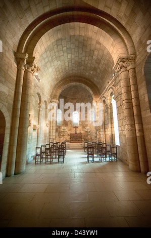 Eine Kapelle in The Cloisters und Gärten im Fort Tryon Park in New York City. Stockfoto