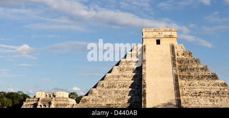 Gefiederte Schlange-Pyramide Chichen Itza, Mexiko Stockfoto