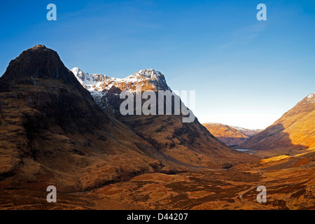 Glencoe-Pass, Lochaber, Schottland, Großbritannien Stockfoto