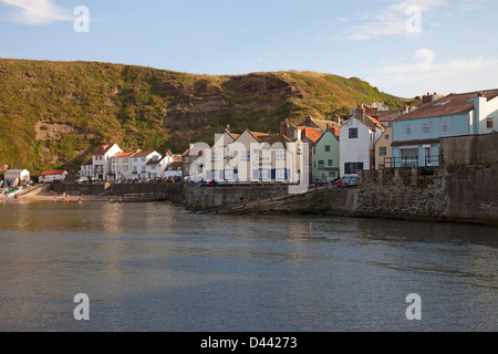 Staithes Hafen North Yorkshire UK Stockfoto