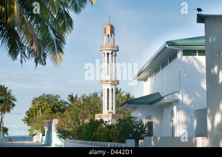 Moschee auf der Insel Meedhoo auf den Malediven Stockfoto