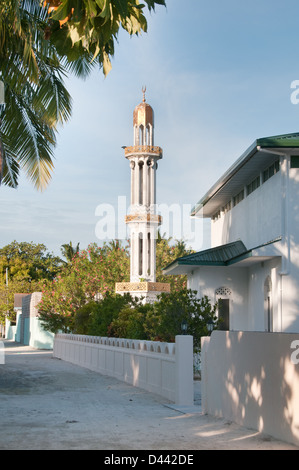 Moschee auf der Insel Meedhoo auf den Malediven Stockfoto