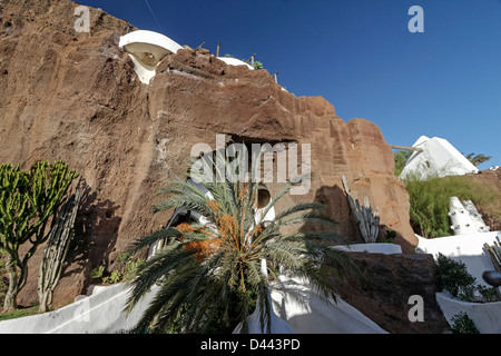 Casa Omar Sharif, LagOmar, Architekten Cesar Manrique, Pool, Lanzarote, Kanarische Inseln, Spanien Stockfoto