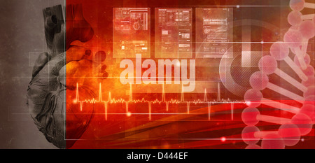 Menschliche Gesundheit. Abstrakte Medizin und gesunde Hintergründe Stockfoto