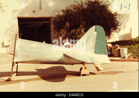 Die Mitsubishi A6M Zero war ein japanisches Langstreckenflugzeug, das während des Zweiten Weltkriegs eingesetzt wurde und für seine Agilität und Reichweite bekannt war. Stockfoto