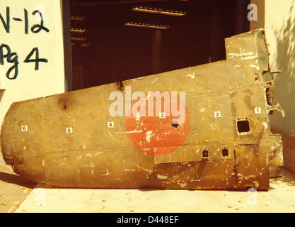 Die Mitsubishi A6M Zero war ein japanisches Langstreckenflugzeug, das während des Zweiten Weltkriegs eingesetzt wurde und für seine Agilität, Geschwindigkeit und Effektivität im Kampf, insbesondere im Pazifik, bekannt war. Stockfoto