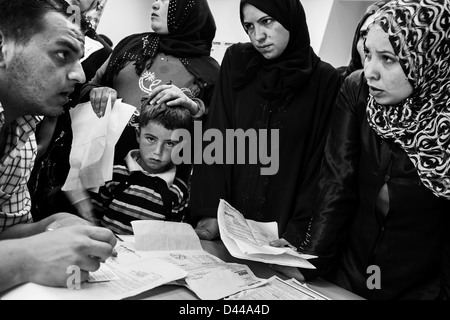 2012L syrische Kinder Flüchtlinge im Libanon Stockfoto