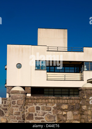 Condover House oder Villa Marina Llandudno North Wales UK ein Art-Deco-Gebäude entworfen, indem Harry Weedon 1936 jetzt ein privates Haus Stockfoto