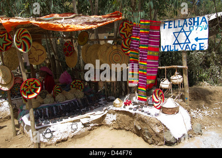 Falash Mura jüdisches Dorf Gondar Äthiopien Afrika Stockfoto