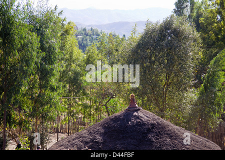 Hotelunterkunft in Lalibela Äthiopien Afrika Stockfoto