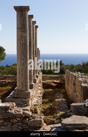 Säulen im Heiligtum des Apollo Hylates, Zypern Stockfoto