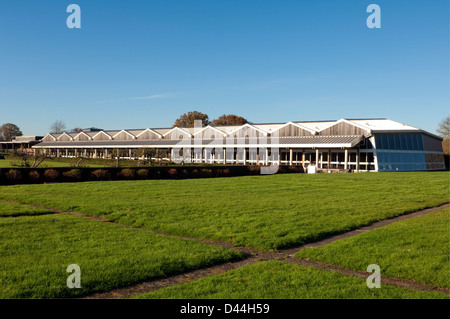 Außenseite der Struktur für die Überreste von Fishbourne Roman Palace, Ner Chichester, West Sussex, UK Stockfoto