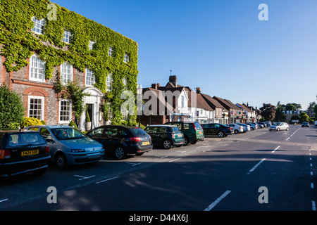 Die schönen georgischen aufgeführten Old House Hotel, The Square, Wickham, Hampshire, UK Stockfoto