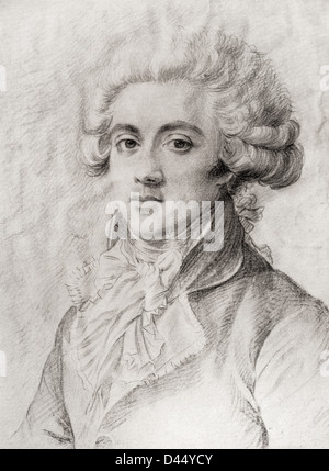 Pierre Victurnien Vergniaud, 1753 –1793. Jurist, Staatsmann und bedeutende Figur der französischen Revolution. Stockfoto