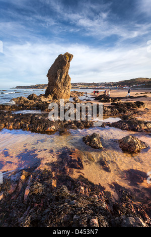 Spektakuläre Felsen am schönen Strand von Cullen, Moray, Scotland.UK. Europa. Stockfoto