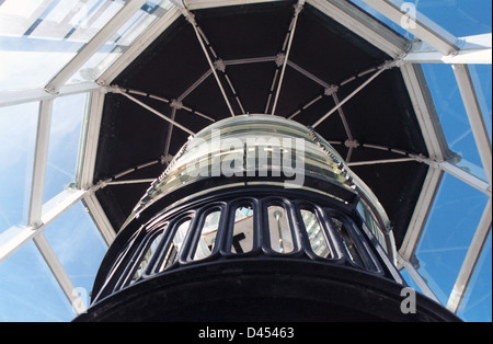 Point Loma Leuchtturm Licht Mündung des San Diego Bucht San Diego Kalifornien, Cabrillo National Monument, "Old Spanish Leuchtturm" Stockfoto