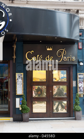 Café de Paris ist ein Westende Nachtclub befindet sich an der Coventry Street, Leicester Square in London UK Stockfoto