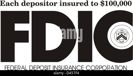 United States Federal Deposit Insurance Corporation Dichtung Stockfoto