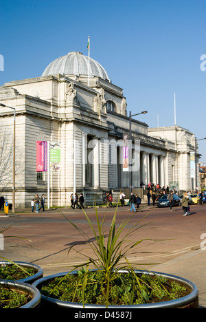 nationales Museum of Wales und Gorsedd Gärten Cathays park Cardiff South Wales, Australia Stockfoto