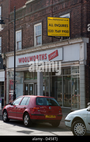 Woolworths Shop, Broad Street, Seaford geschlossen Stockfoto