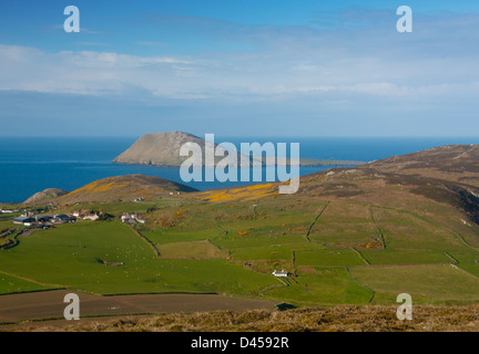 Bardsey Island Ynys Enlli Isle of 20.000 Heiligen nahe Aberdaron Cardigan Halbinsel Gwynedd North Wales UK Stockfoto