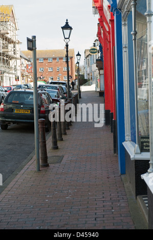 Shopperless High Street, Seaford, Ostsussex Stockfoto