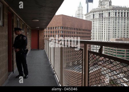 NYC Chinatown Sandy Nachwirkungen Stockfoto