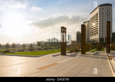 Eastside City Park ist ein 6,75 ha großen Park befindet sich in der Eastside Stadtteil von Birmingham City Centre. England, UK. Stockfoto