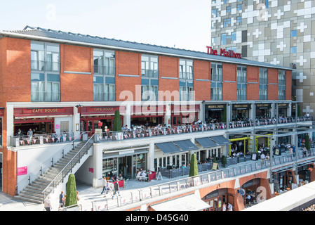 Die Mailbox, Canalside Bars und Restaurants, Birmingham Stockfoto